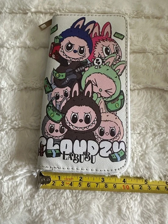 LaBubu Loud Plush Character Zip Wallet - Multi Colored NWT - Picture 6 of 6